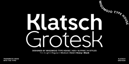 Klatsch Grotesk Font Poster 1