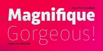 Akwe Pro Font Poster 8