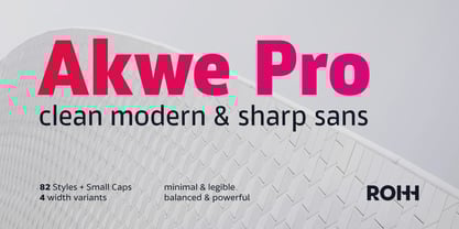 Akwe Pro Font Poster 1