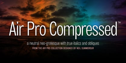 Air Pro Compressed Font Poster 1