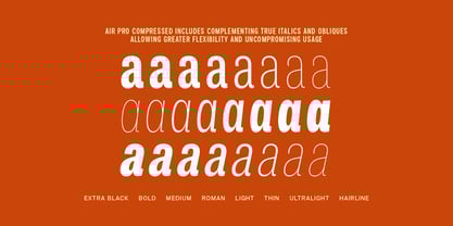 Air Pro Compressed Font Poster 2