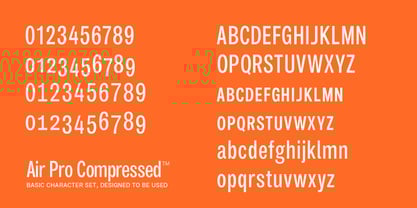 Air Pro Compressed Font Poster 3