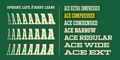 Ace Compressed Font Poster 2