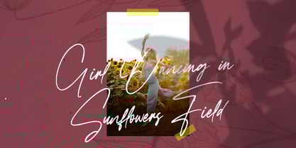 Faloney Script Font Poster 5