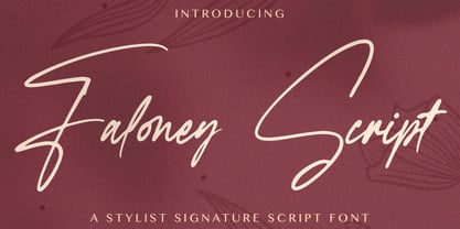 Faloney Script Font Poster 1