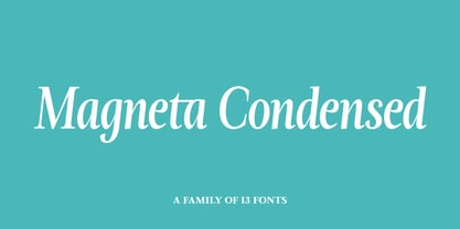Magneta Condensed Font Poster 1