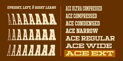 Ace Extended Font Poster 2