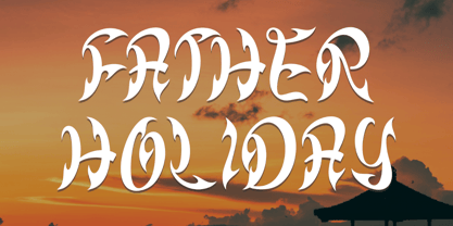 Dark Summer Font Poster 3