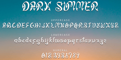 Dark Summer Font Poster 5