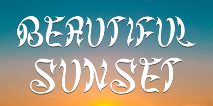 Dark Summer Font Poster 4