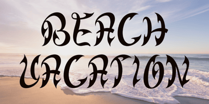 Dark Summer Font Poster 2