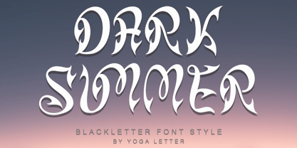 Dark Summer Font Poster 1