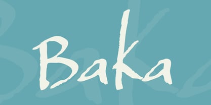 Baka Font Poster 1