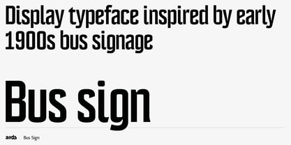 Bus Sign Font Poster 8