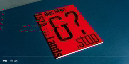 Bus Sign Font Poster 3