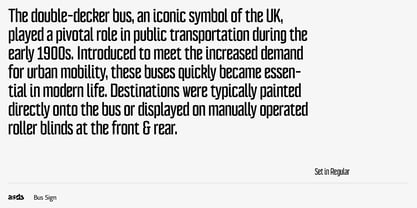 Bus Sign Font Poster 6