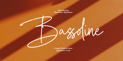 Bassoline Signature Font Poster 1
