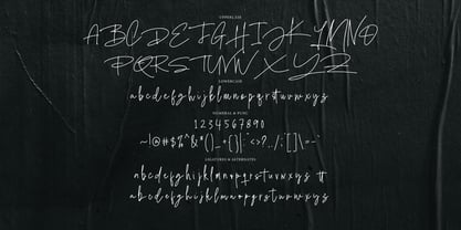 Bassoline Signature Font Poster 9