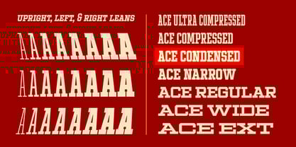 Ace Condensed Font Poster 2