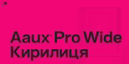 Aaux Pro Cyrillic Wide Font Poster 1