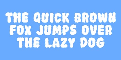 Cloudy Font Poster 5