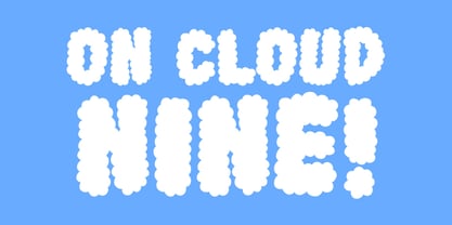 Cloudy Font Poster 3