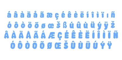 Cloudy Font Poster 4