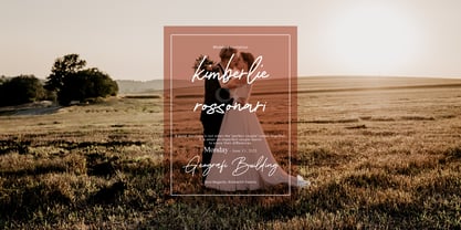 Sevilia Signature Font Poster 8