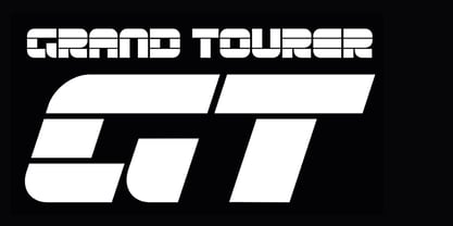 Gran Turismo Font Poster 4