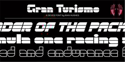 Gran Turismo Font Poster 1