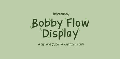 Bobby Flow Display Font Poster 1
