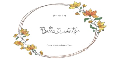 Bella cants Font Poster 1