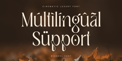 Beaquel Font Poster 12
