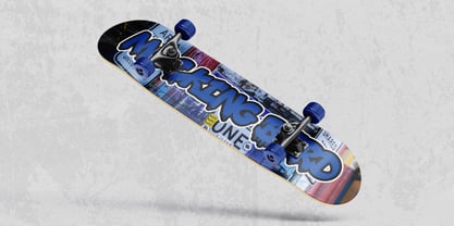 Aero Block Font Poster 12