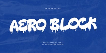 Aero Block Font Poster 1