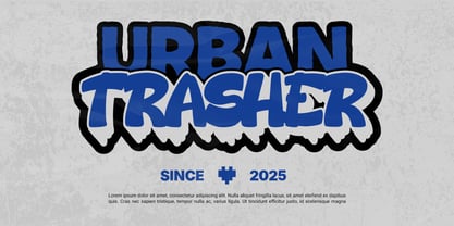 Aero Block Font Poster 4