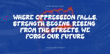 Aero Block Font Poster 8