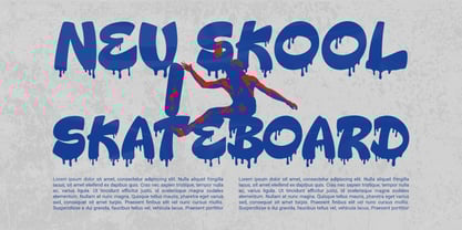 Aero Block Font Poster 3