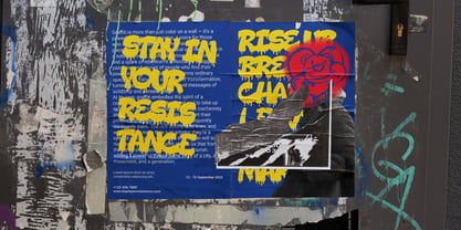 Aero Block Font Poster 11