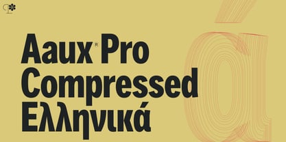 Aaux Pro Greek Compressed Font Poster 1