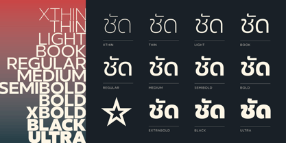 Clear Pro Thai Font Poster 2
