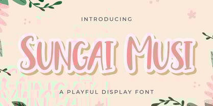 Sungai Musi Font Poster 1