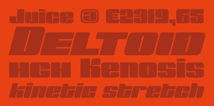 Muscle Font Poster 3