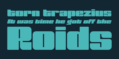 Muscle Font Poster 2