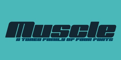 Muscle Font Poster 1
