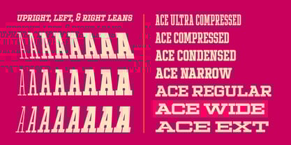 Ace Wide Font Poster 2
