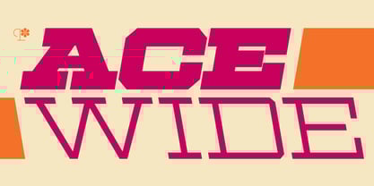Ace Wide Font Poster 1