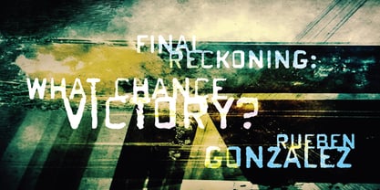 Gonzalez Font Poster 2