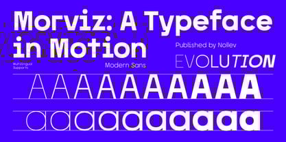 Morviz Font Poster 2