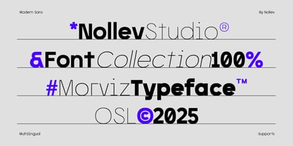 Morviz Font Poster 10